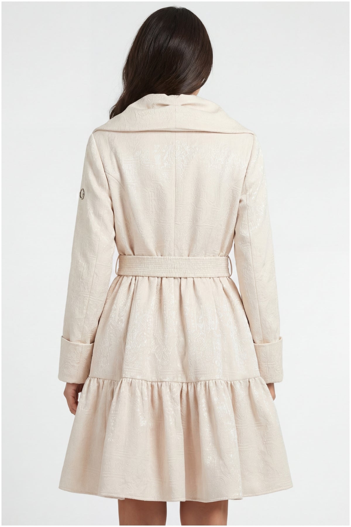 Iris Short Tailored Coat – Beige