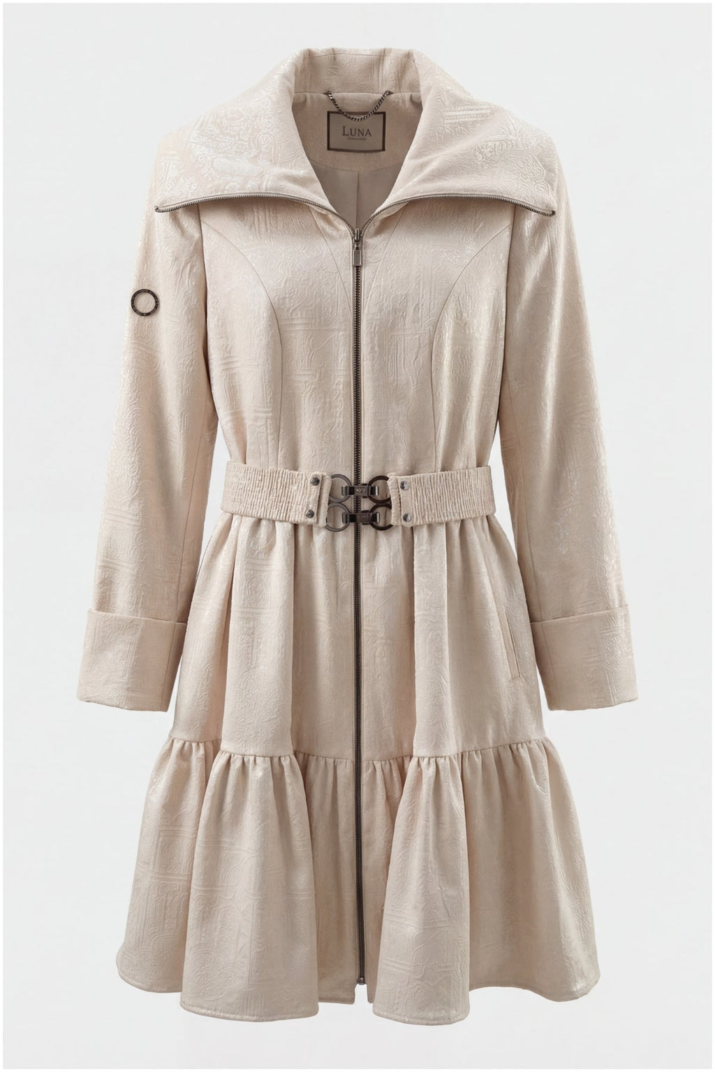 Iris Short Tailored Coat – Beige