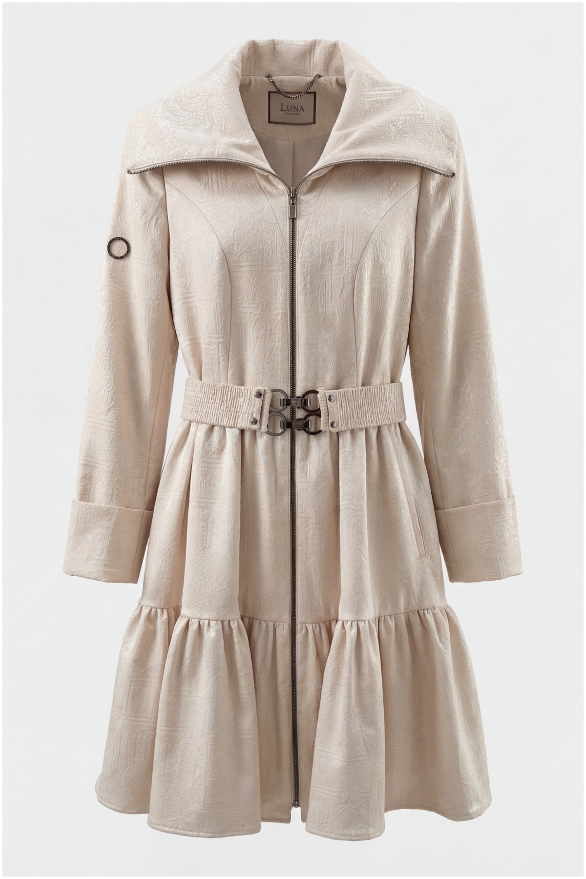 Iris Short Tailored Coat – Beige
