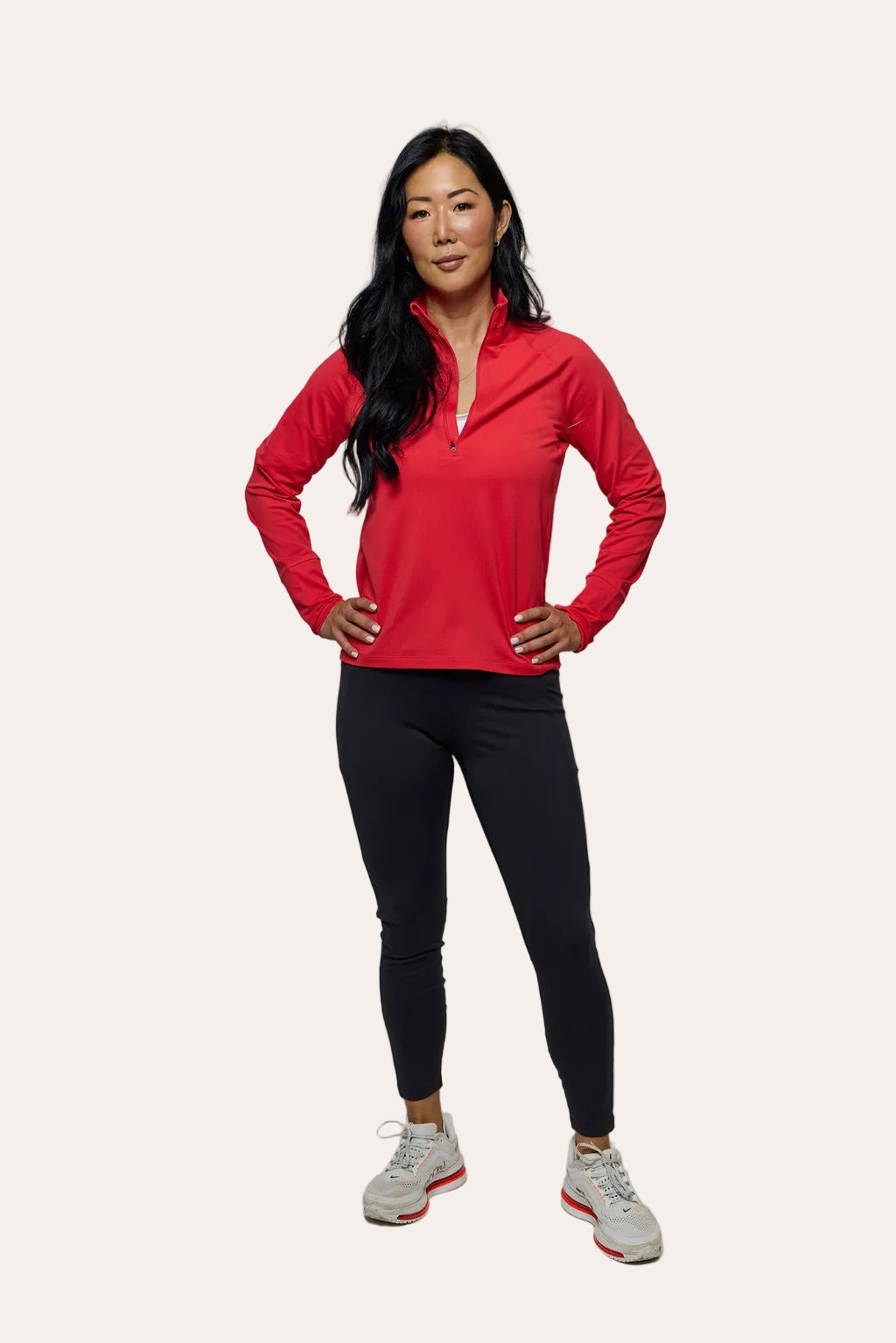 Foudy Mid-Weight Half-Zip Long Sleeve Top