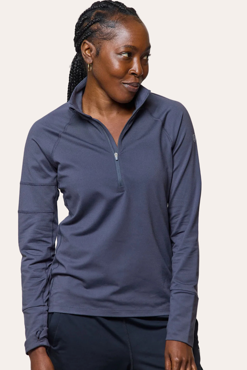 Foudy Mid-Weight Half-Zip Long Sleeve Top