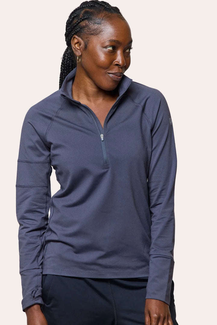 Foudy Mid-Weight Half-Zip Long Sleeve Top