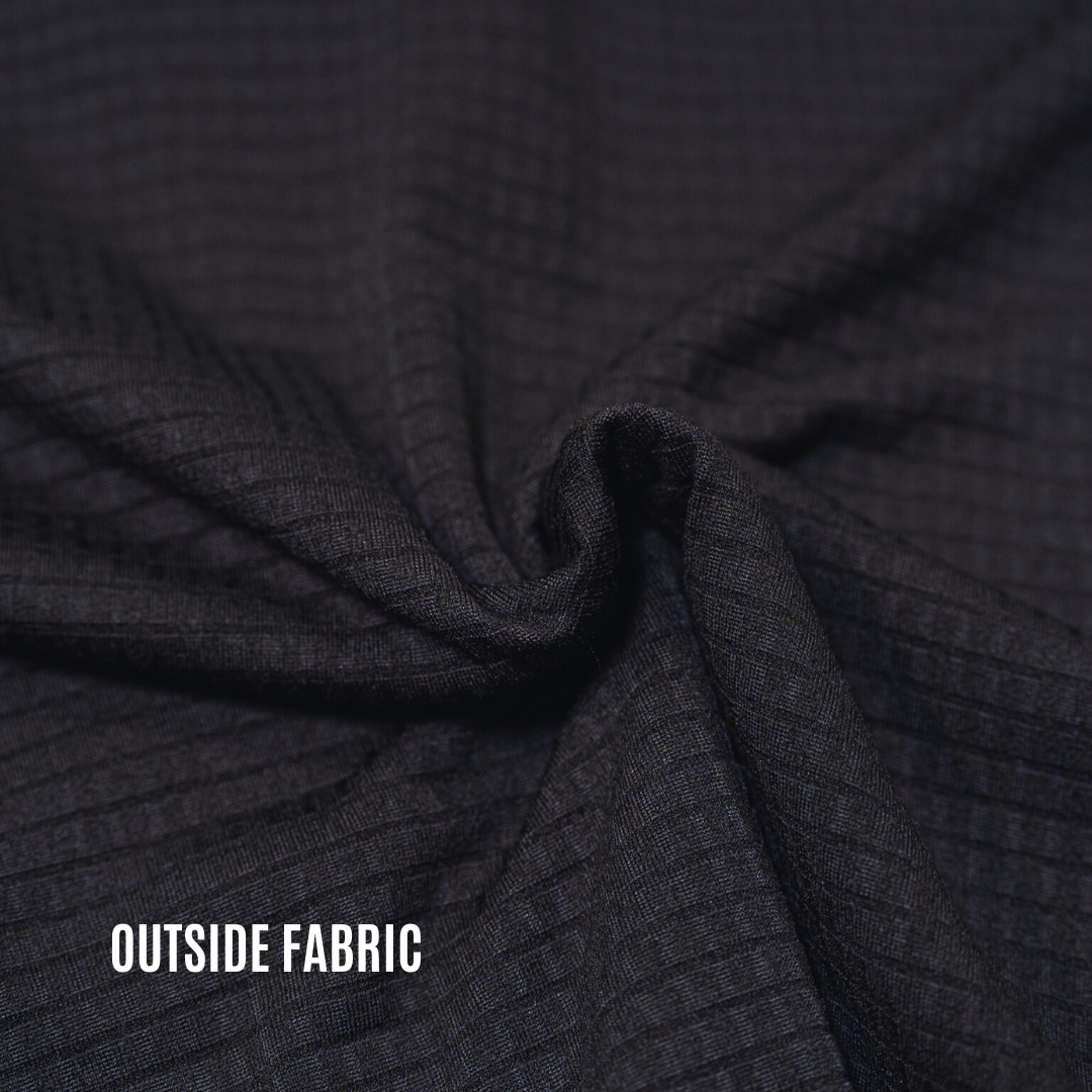 Waffle-Knit Quarter-Zip Hoodie