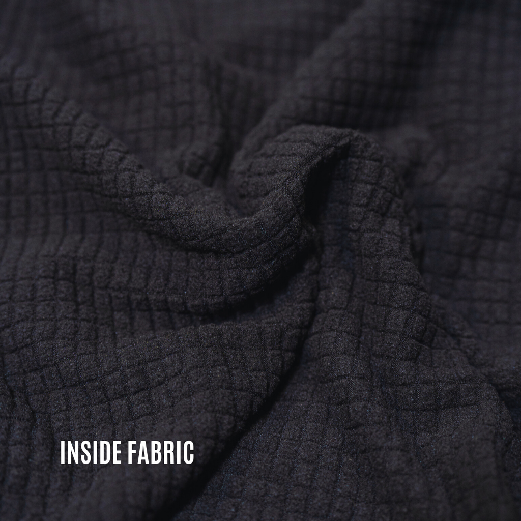 Waffle-Knit Quarter-Zip Hoodie