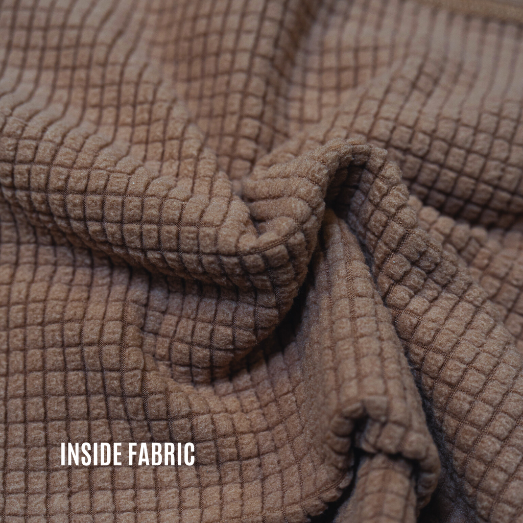 Waffle-Knit Quarter-Zip Hoodie