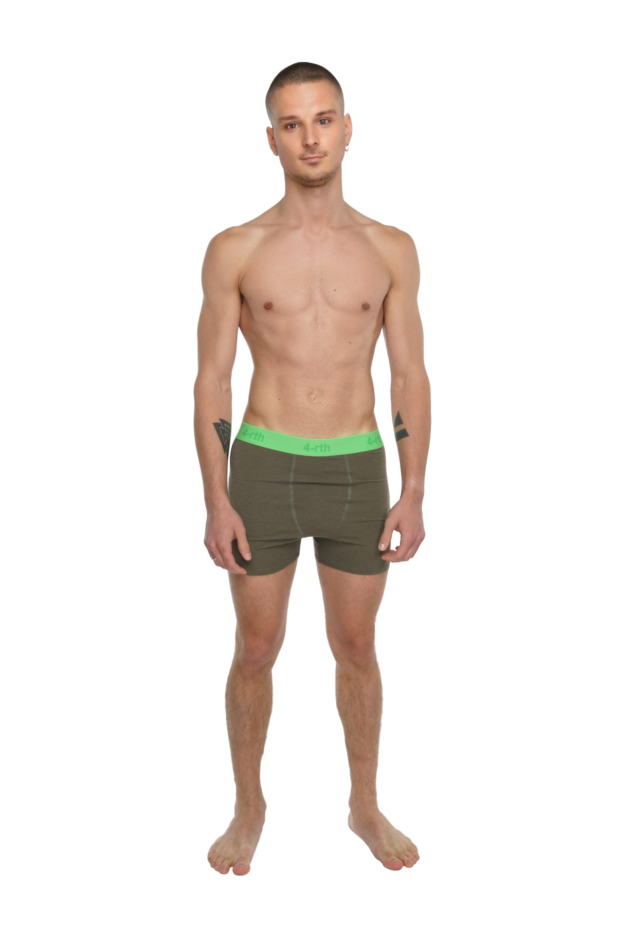 Performance Yoga Legging Shorts – Olive Green