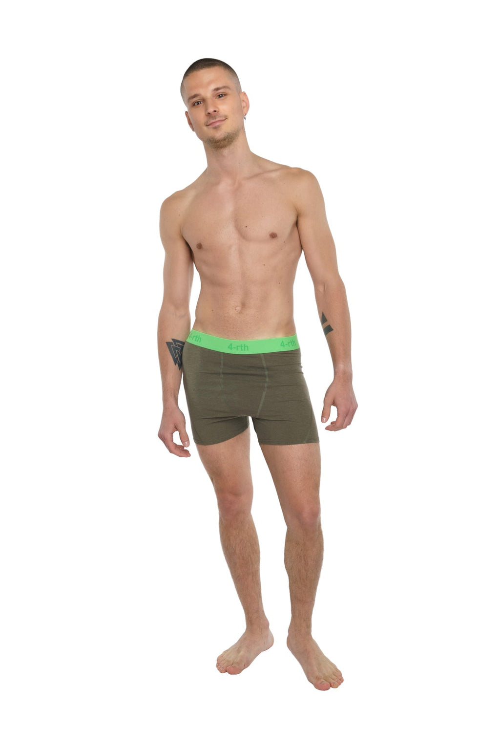 Performance Yoga Legging Shorts – Olive Green