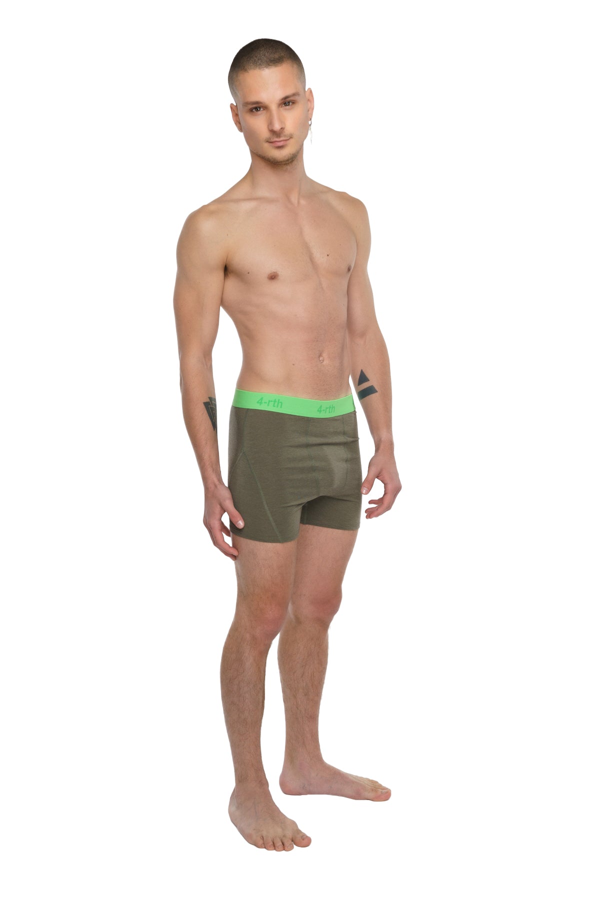 Performance Yoga Legging Shorts – Olive Green
