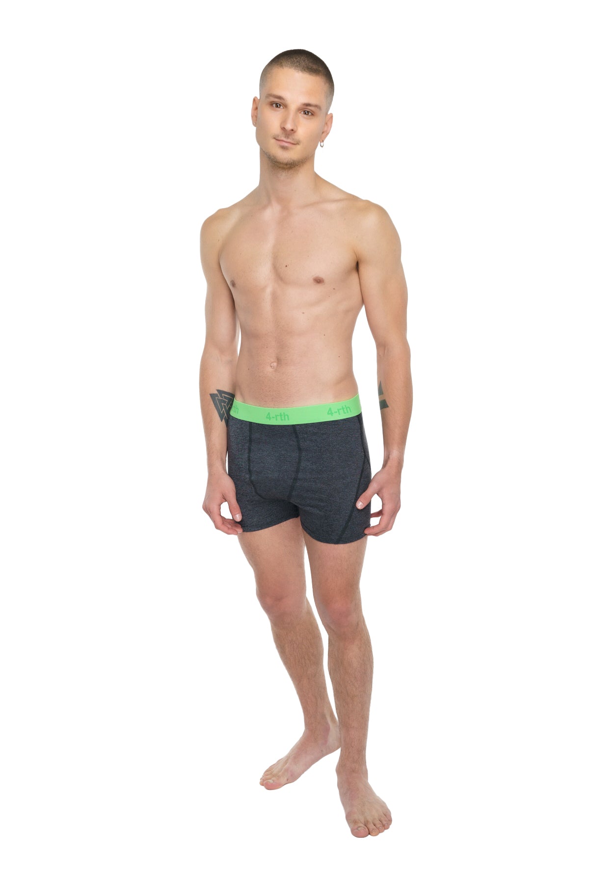 Performance Yoga Legging Shorts – Charcoal Heather