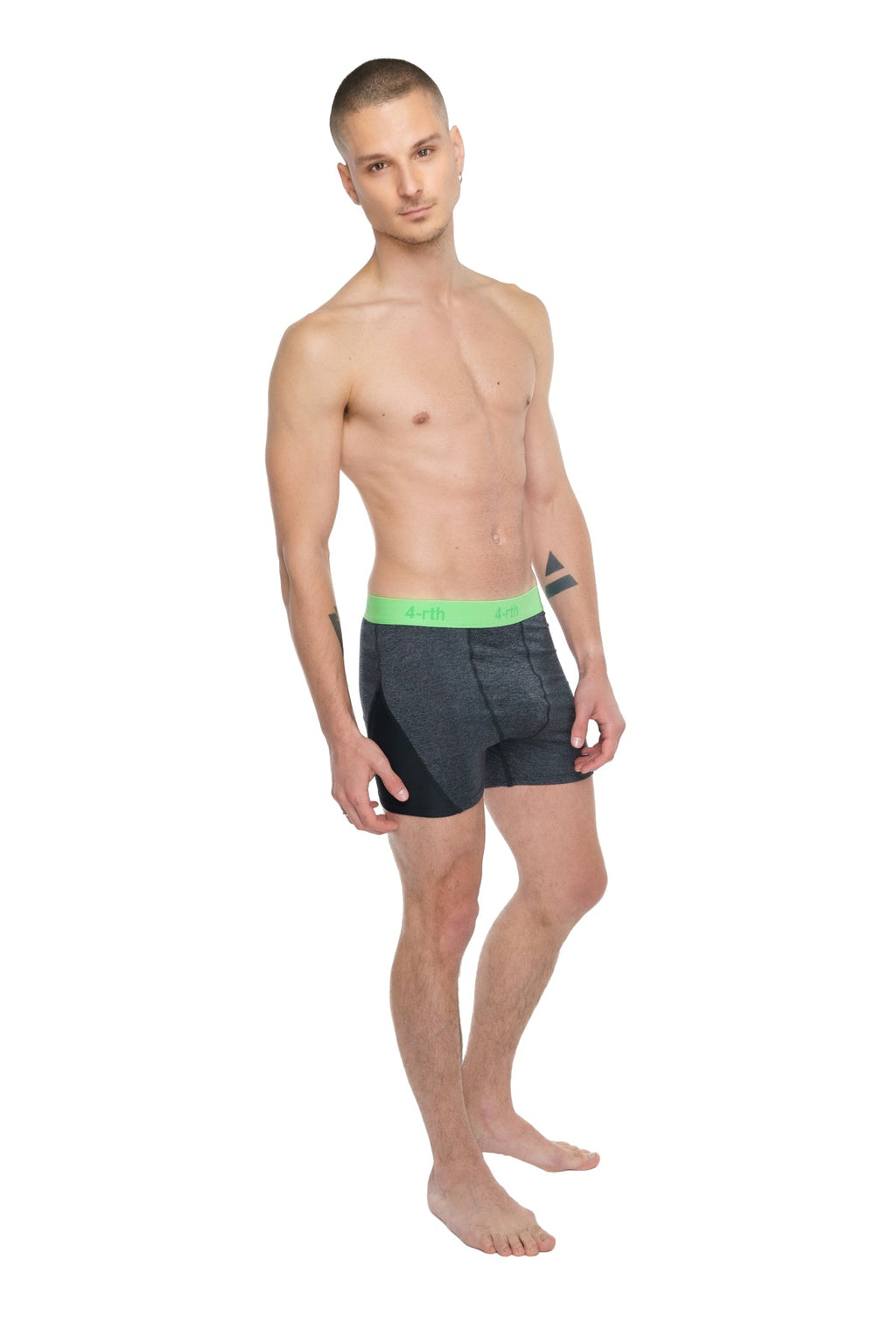 Performance Yoga Legging Shorts – Charcoal Heather
