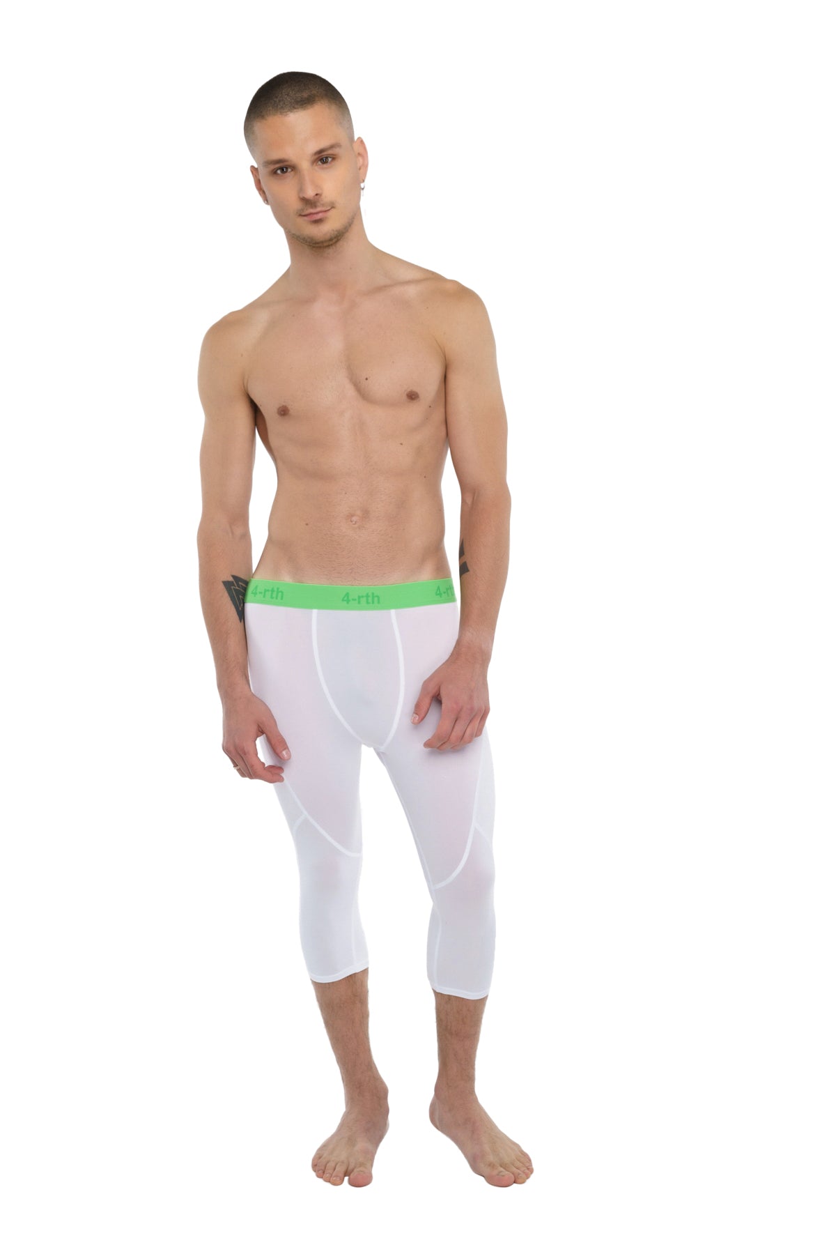3/4 Performance Yoga Leggings – Arctic White