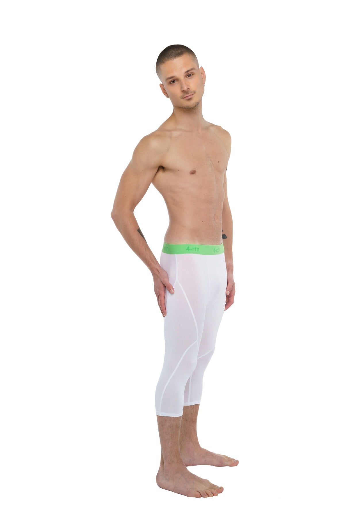 3/4 Performance Yoga Leggings – Arctic White
