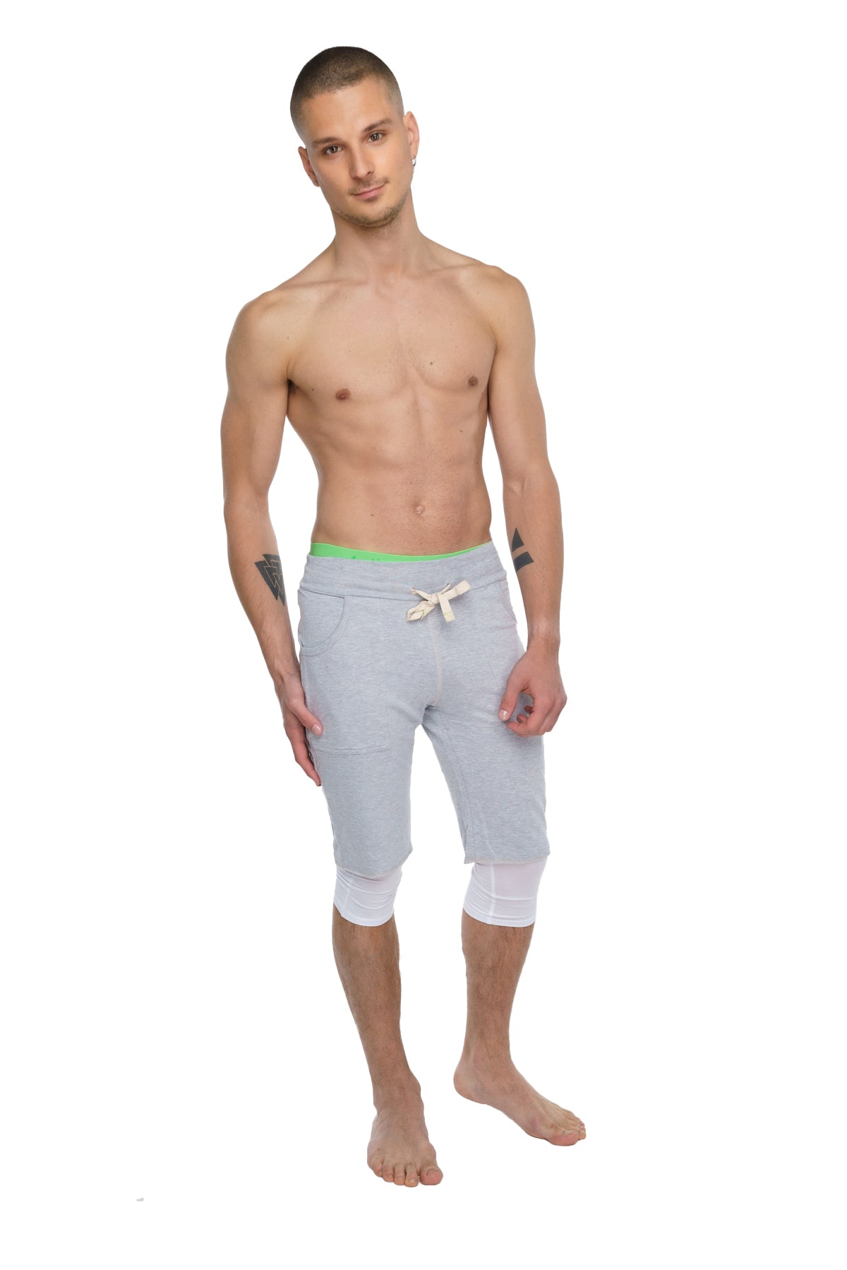 3/4 Performance Yoga Leggings – Arctic White