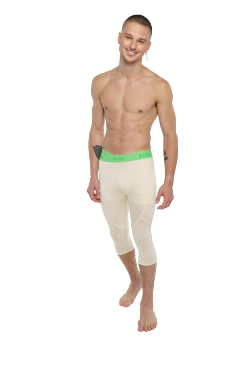 3/4 Performance Yoga Leggings – Sand Beige