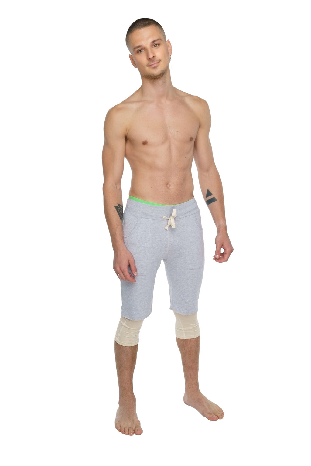 3/4 Performance Yoga Leggings – Sand Beige