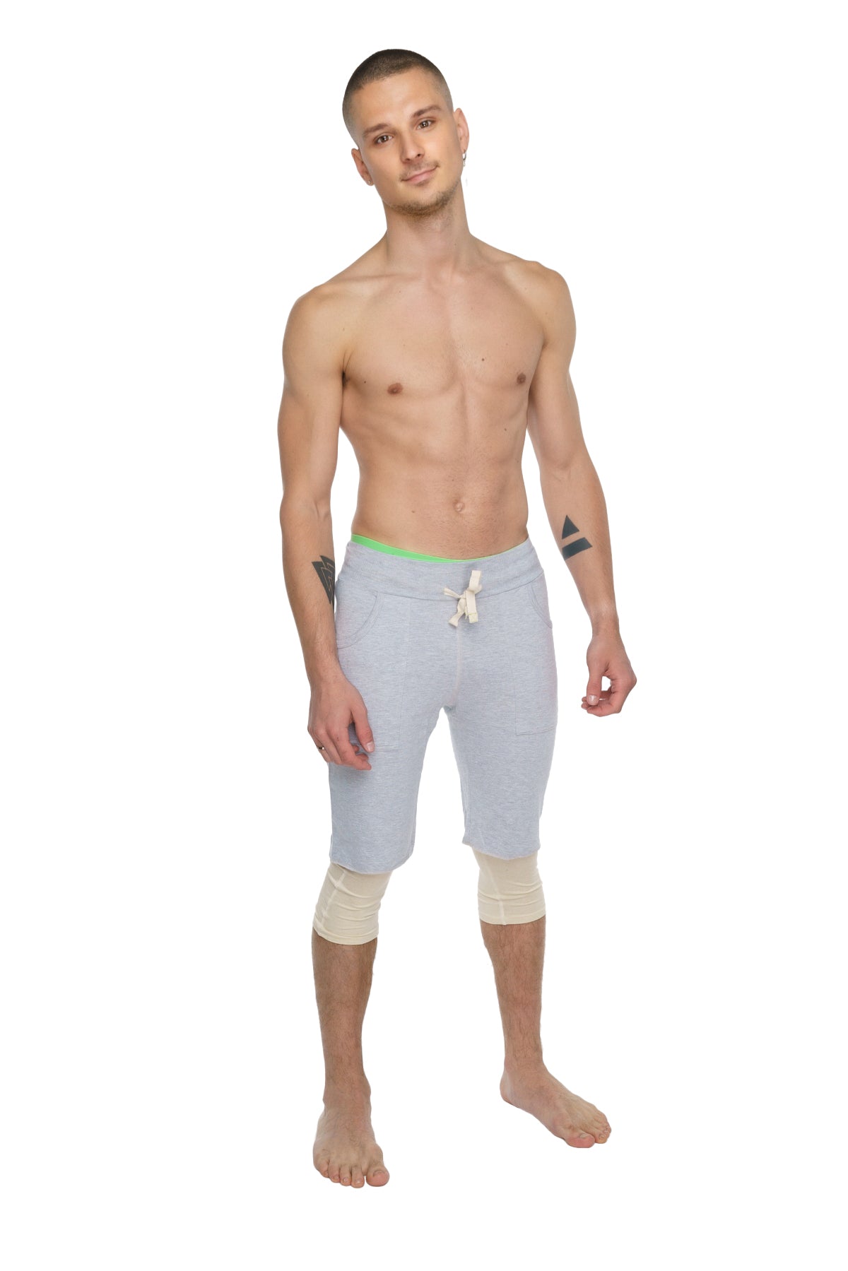 3/4 Performance Yoga Leggings – Sand Beige