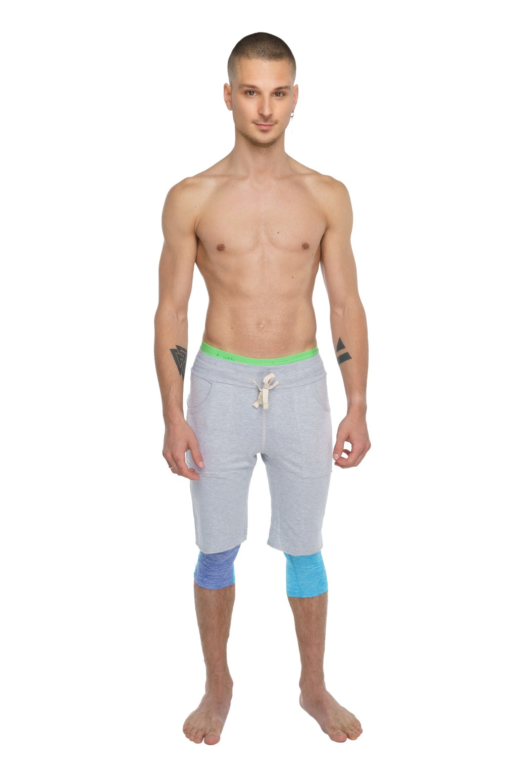 Eco-Track Yoga Shorts – Heather Grey