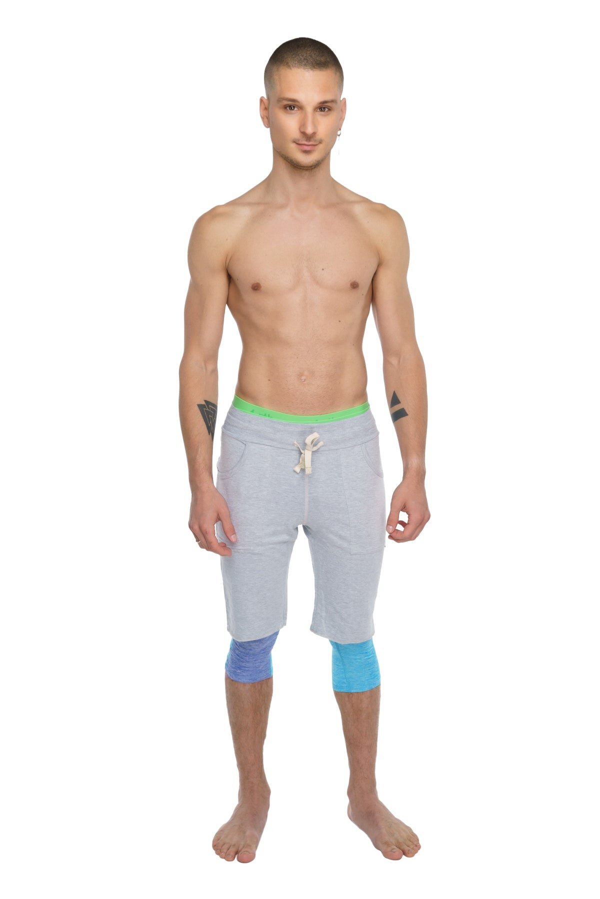 Eco-Track Yoga Shorts – Heather Grey