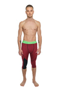 3/4 Performance Yoga Leggings – Brick Red Heather