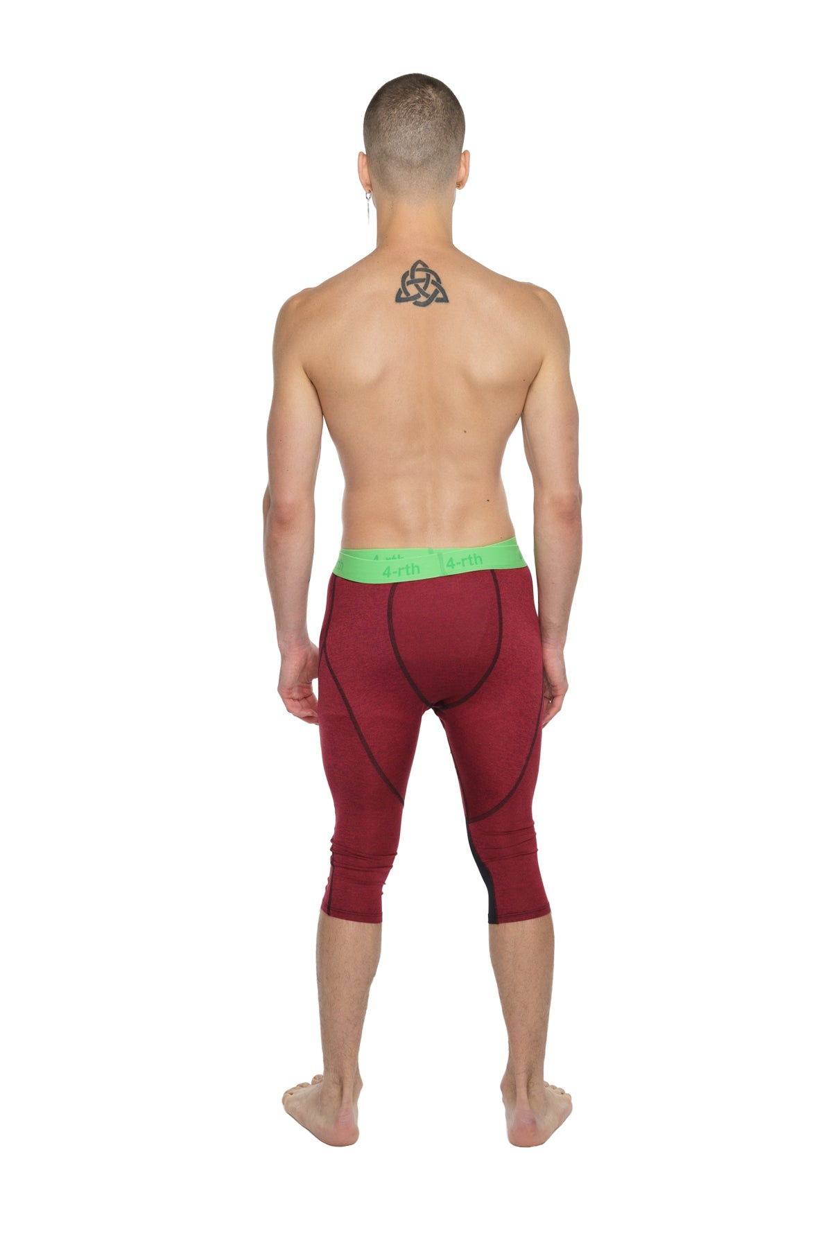 3/4 Performance Yoga Leggings – Brick Red Heather