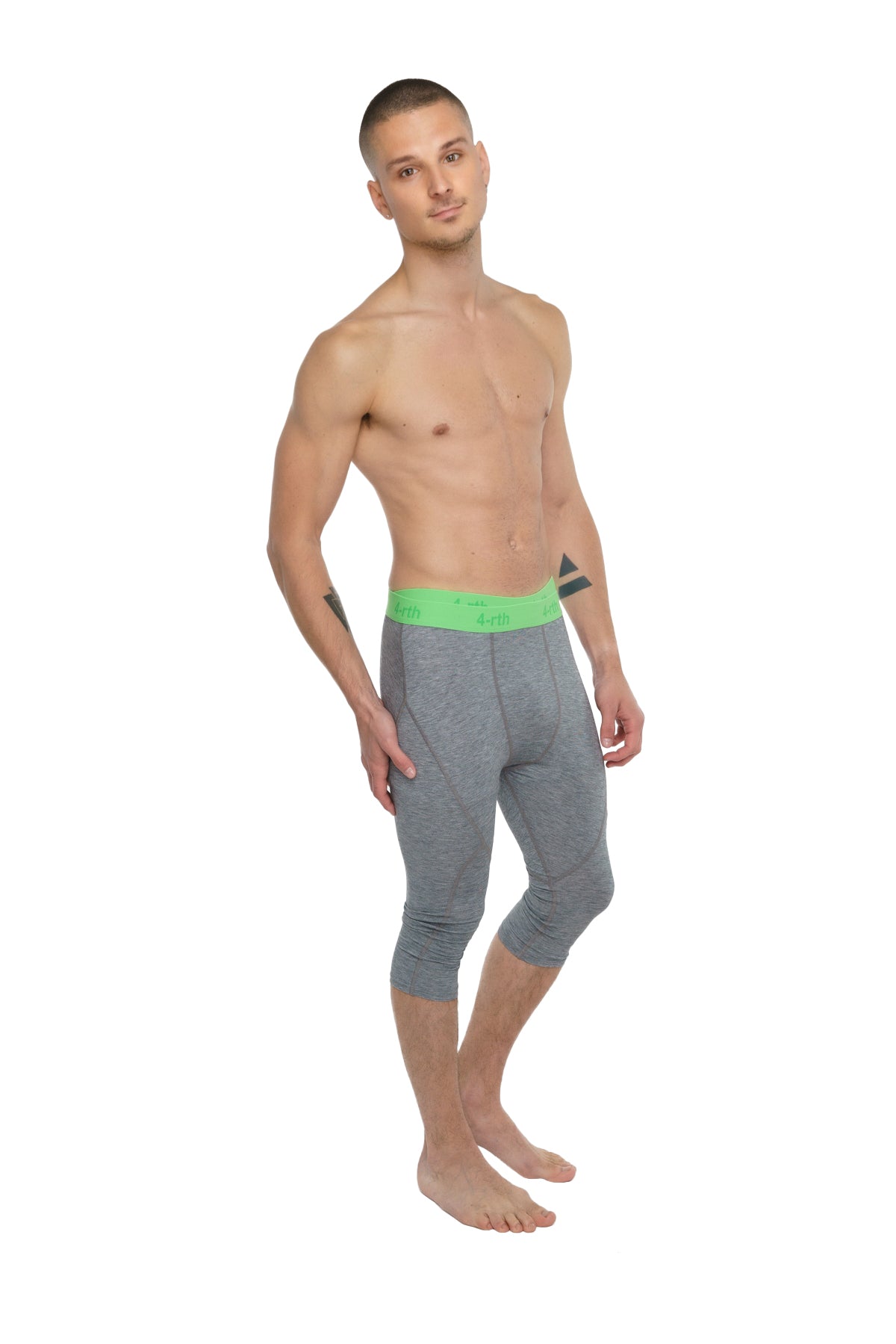 3/4 Performance Yoga Leggings – Steel Heather