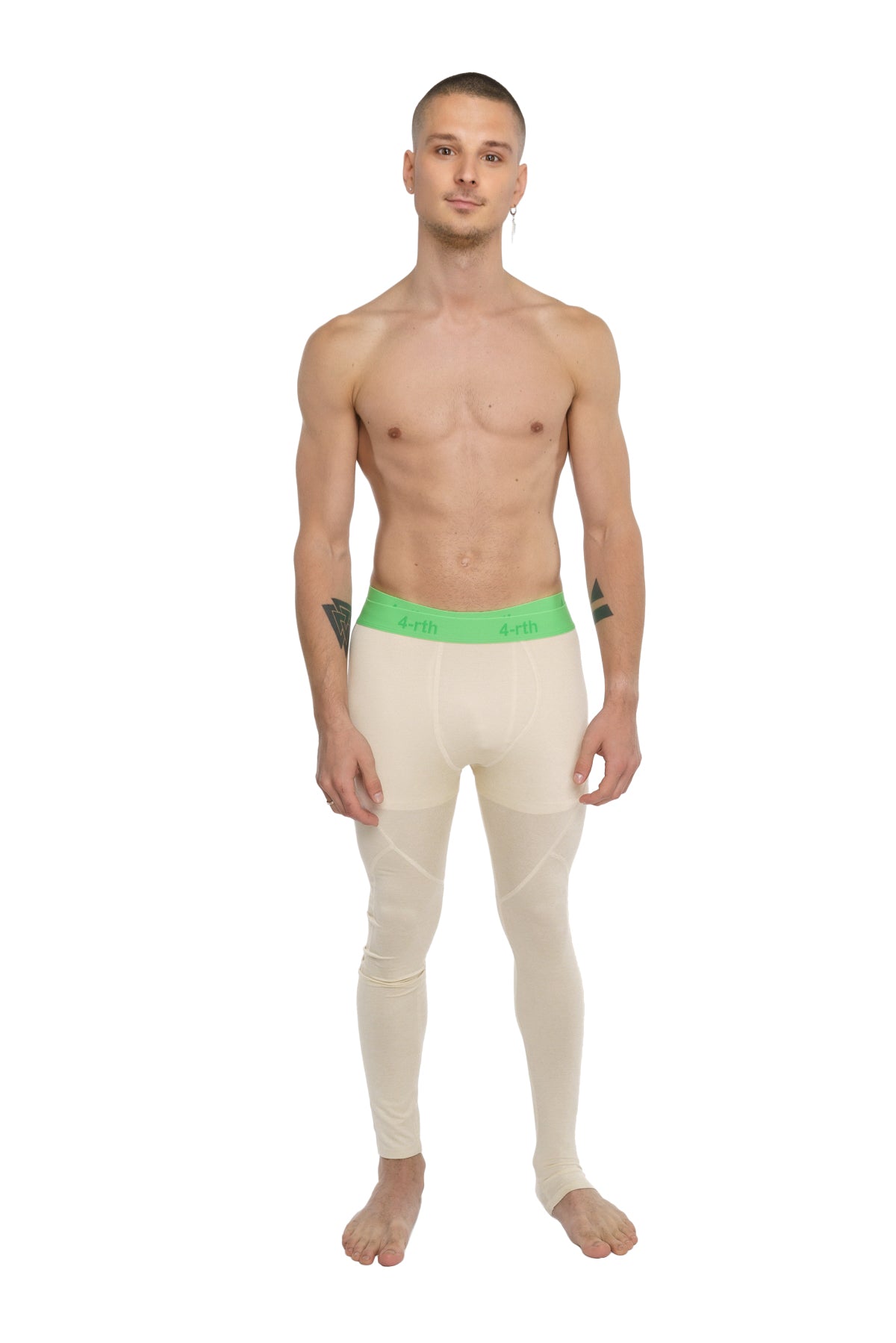 Full-Length Performance Yoga Leggings – Sand Beige