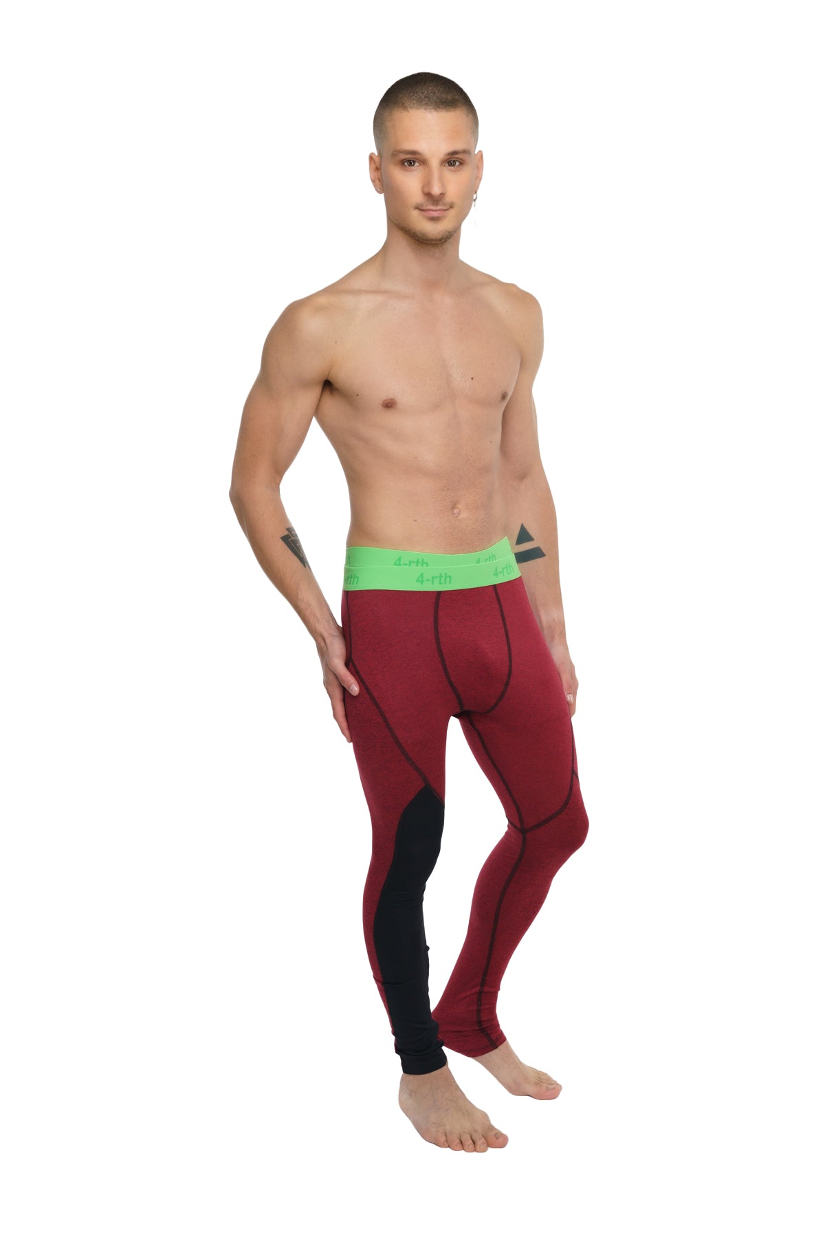 Performance Yoga Leggings – Brick Red Heather