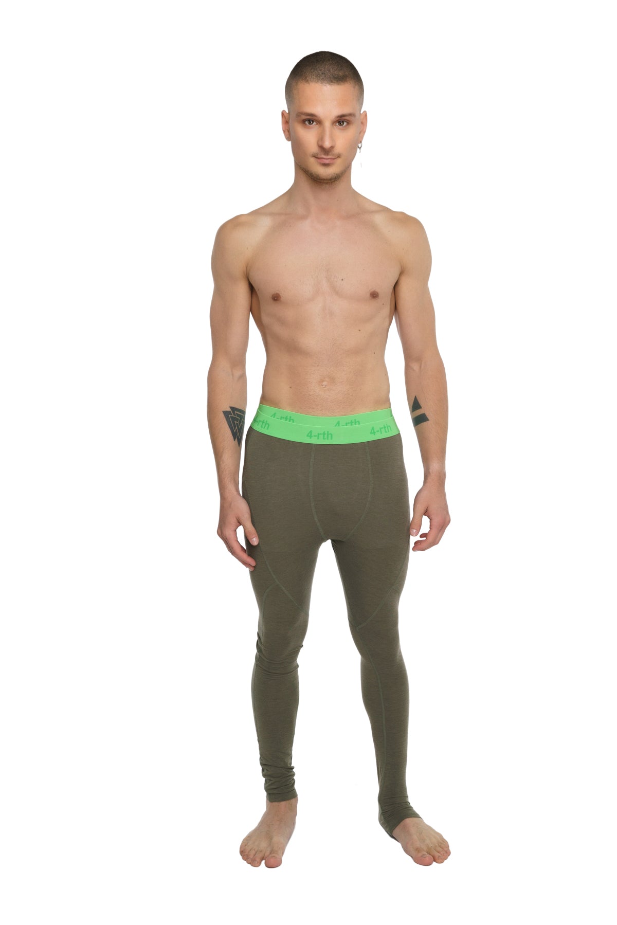 Performance Yoga Leggings – Olive Green