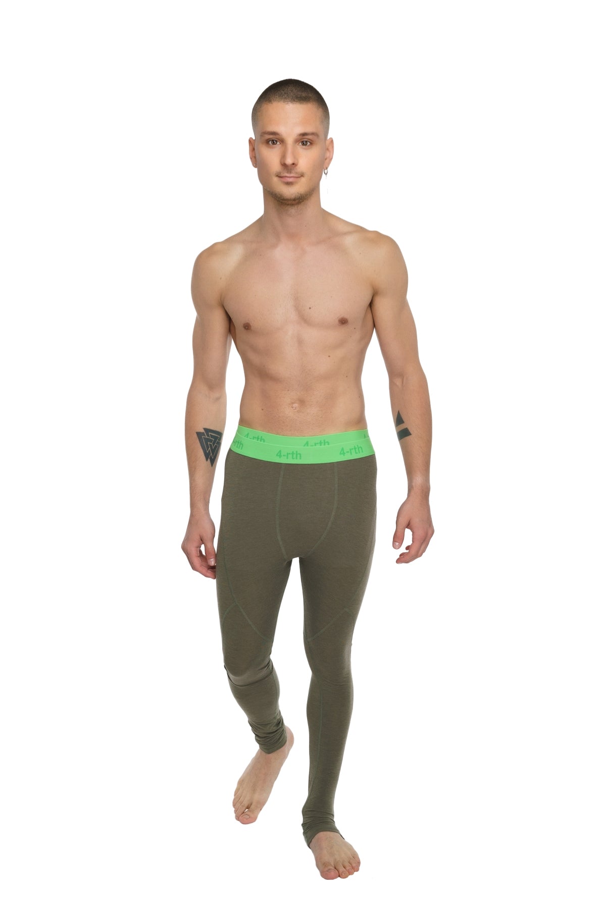 Performance Yoga Leggings – Olive Green
