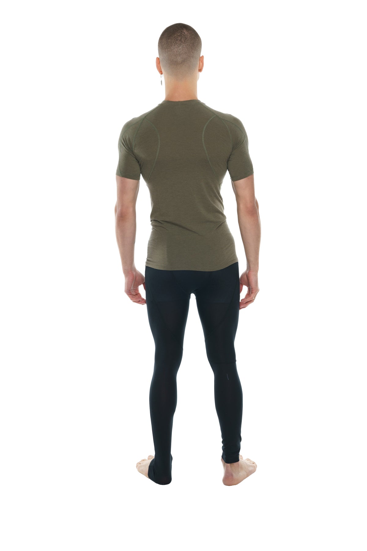 Designer Raglan Crew-Neck Tee – Olive Green