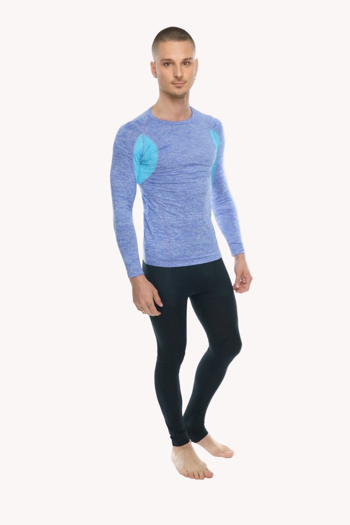 Designer Raglan Long Sleeve Tee – Lavender with Coral Accent