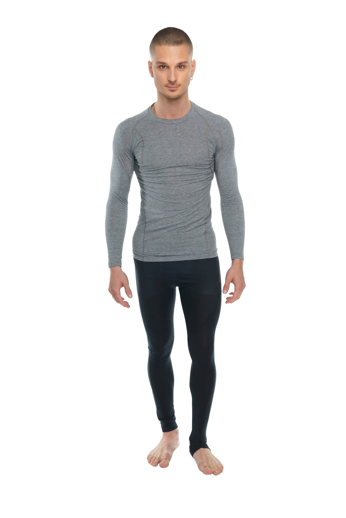 Designer Raglan Long Sleeve Tee – Steel Gray