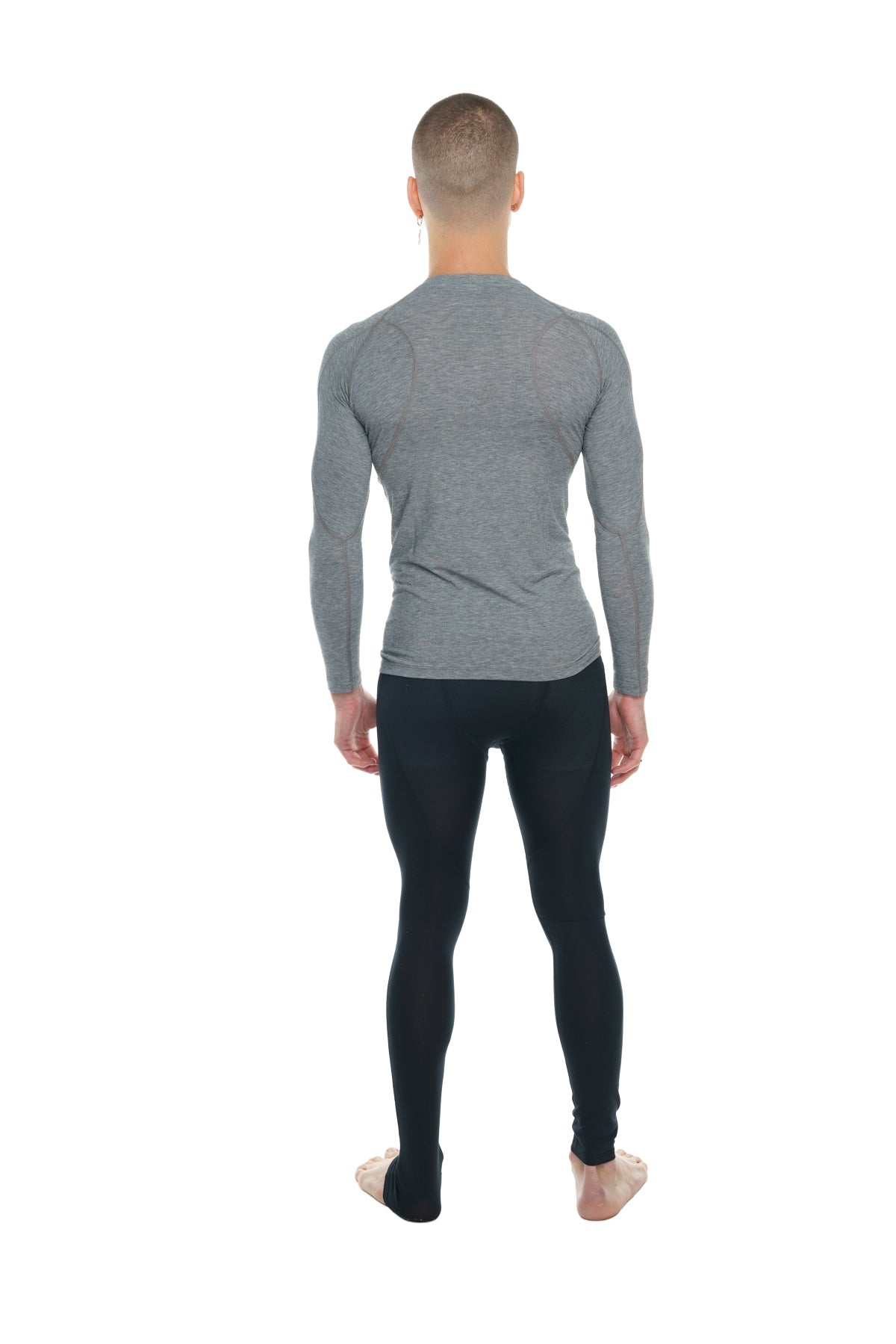 Designer Raglan Long Sleeve Tee – Steel Gray