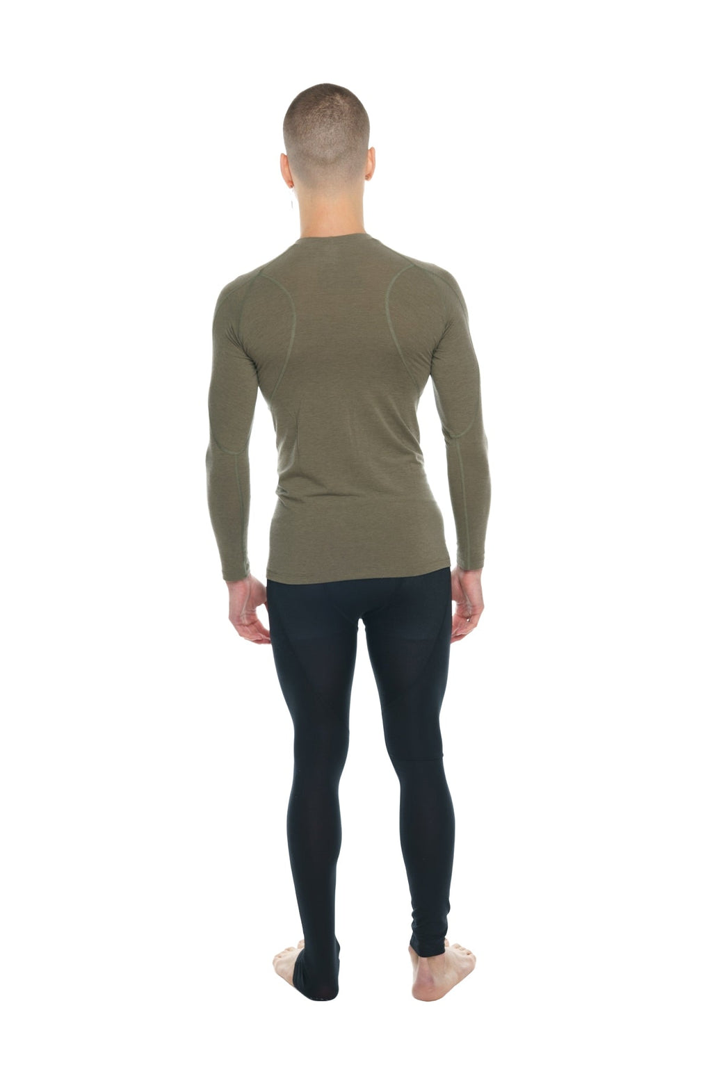 Designer Raglan Long Sleeve Tee – Olive Green