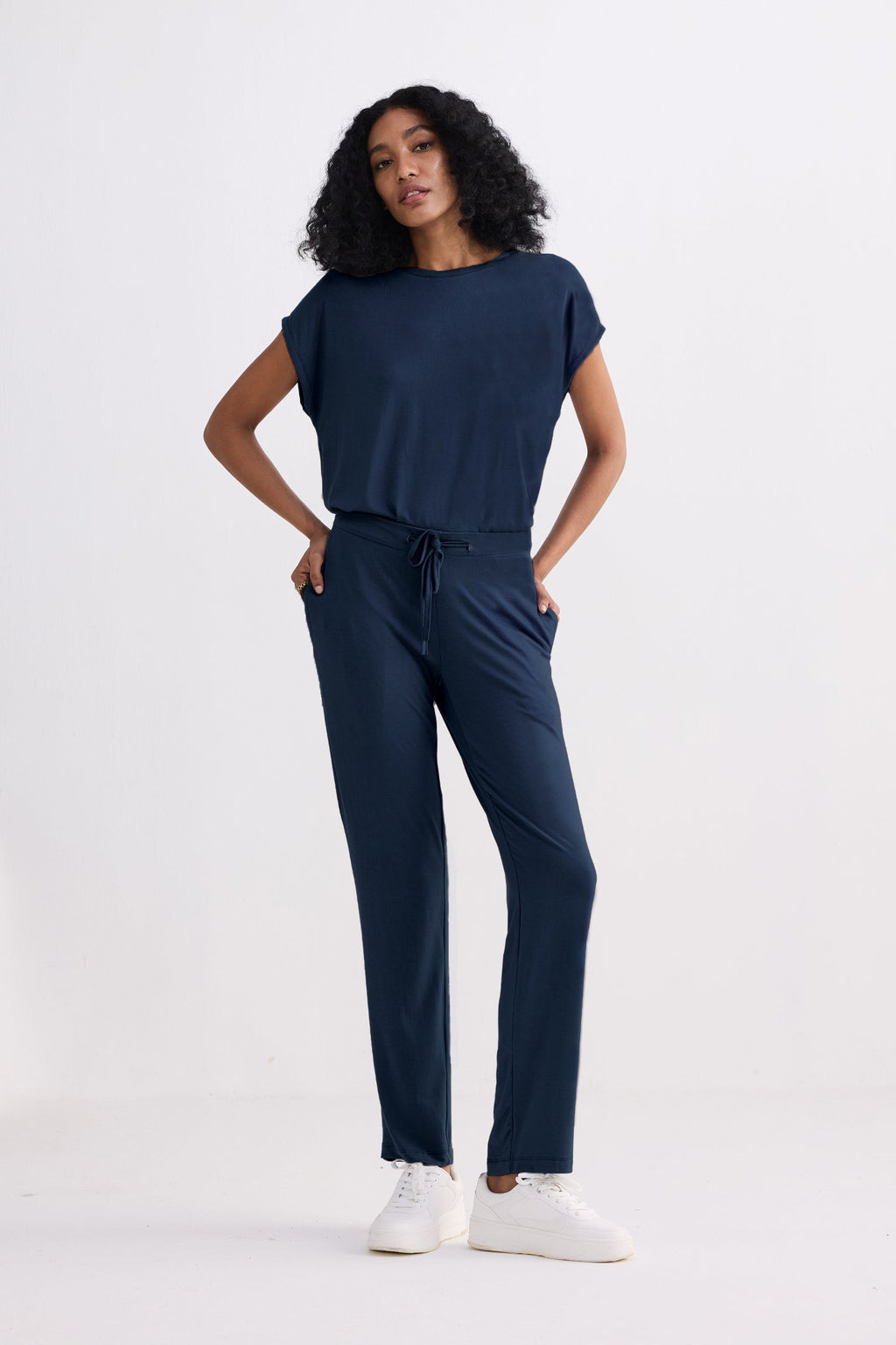 Relaxed Modal Tee – Moonlit Navy