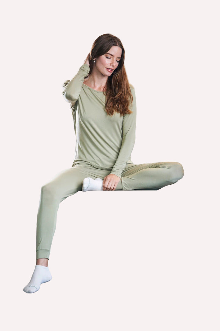 Bamboo Lounge Set – Long Sleeve Tee & Joggers