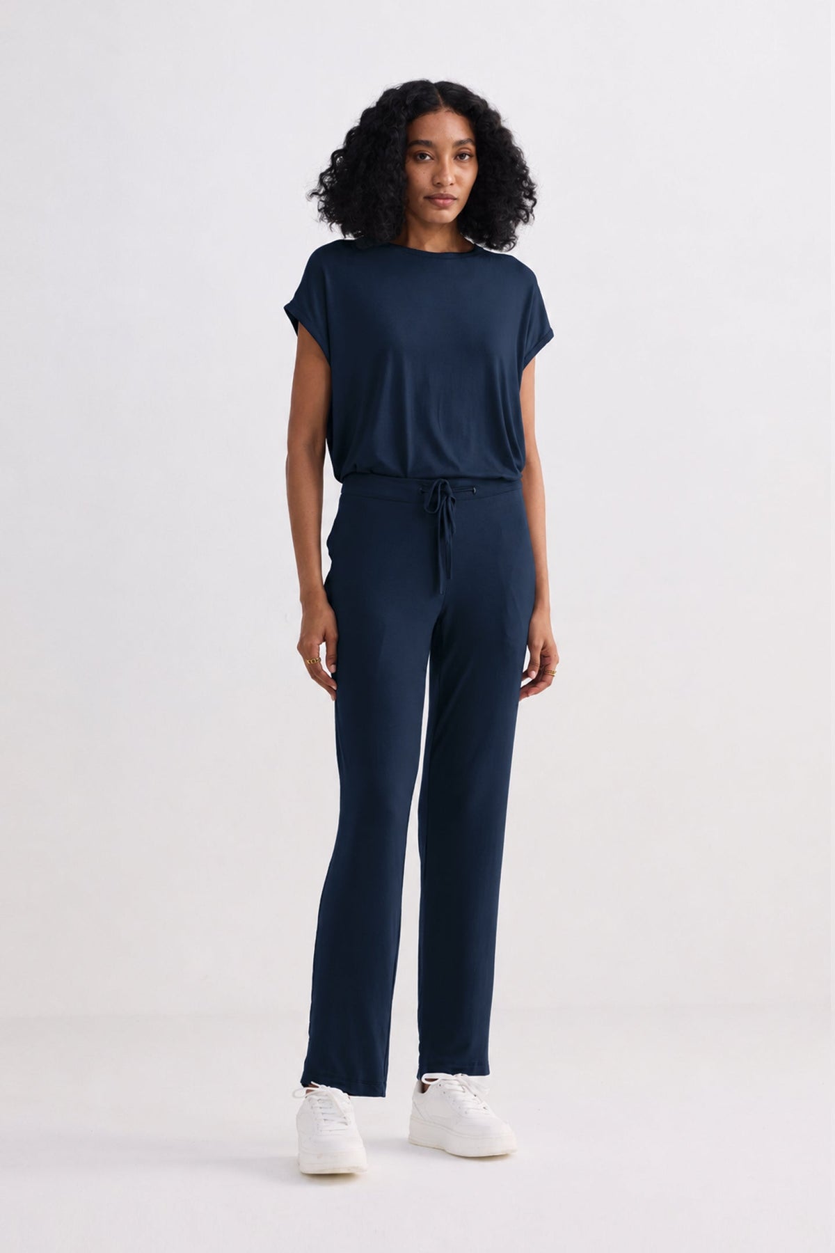 Relaxed Modal Tee – Moonlit Navy