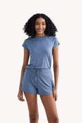 Essential Modal Crew Tee – Blue