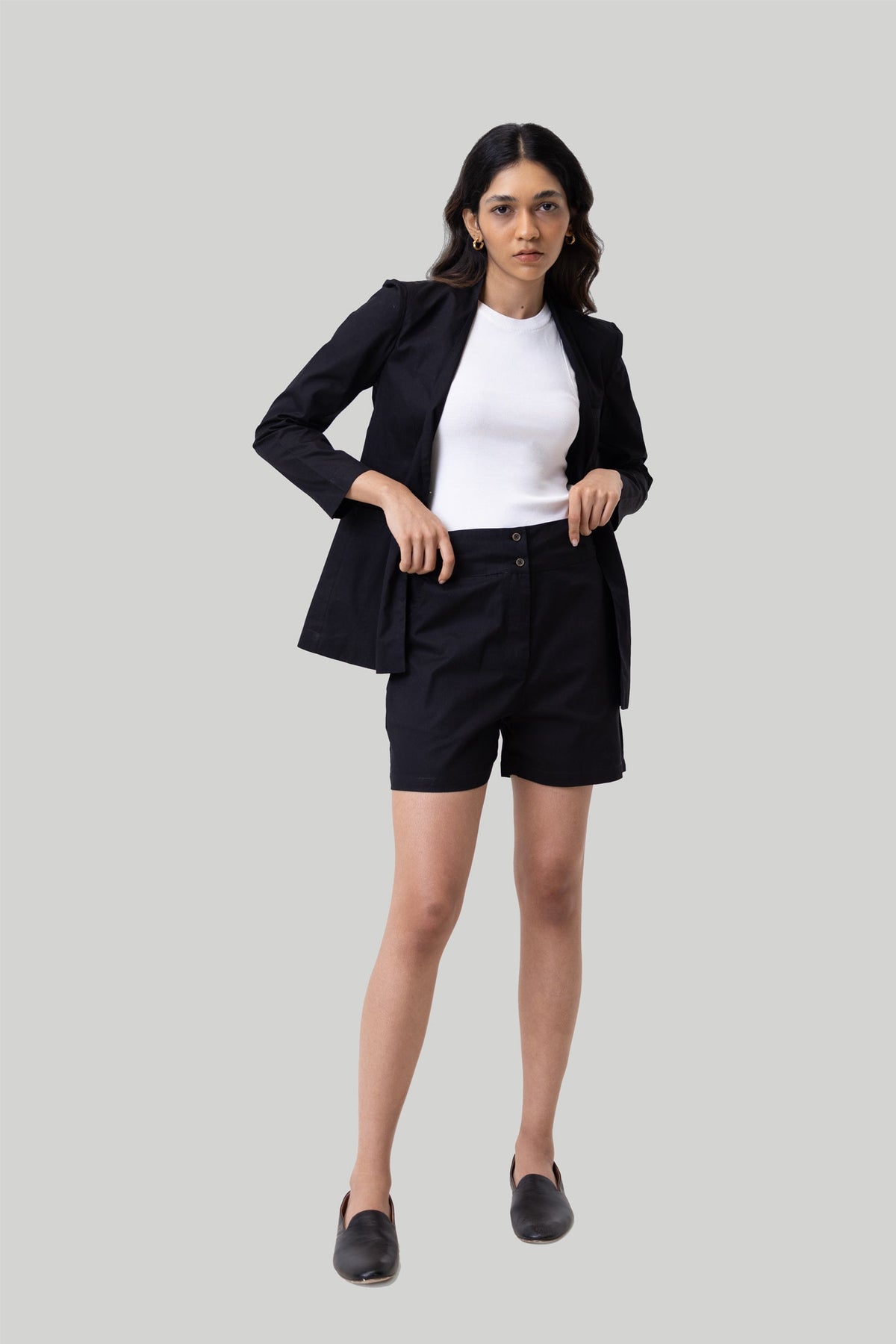 Organic Cotton Everyday Shorts – Black