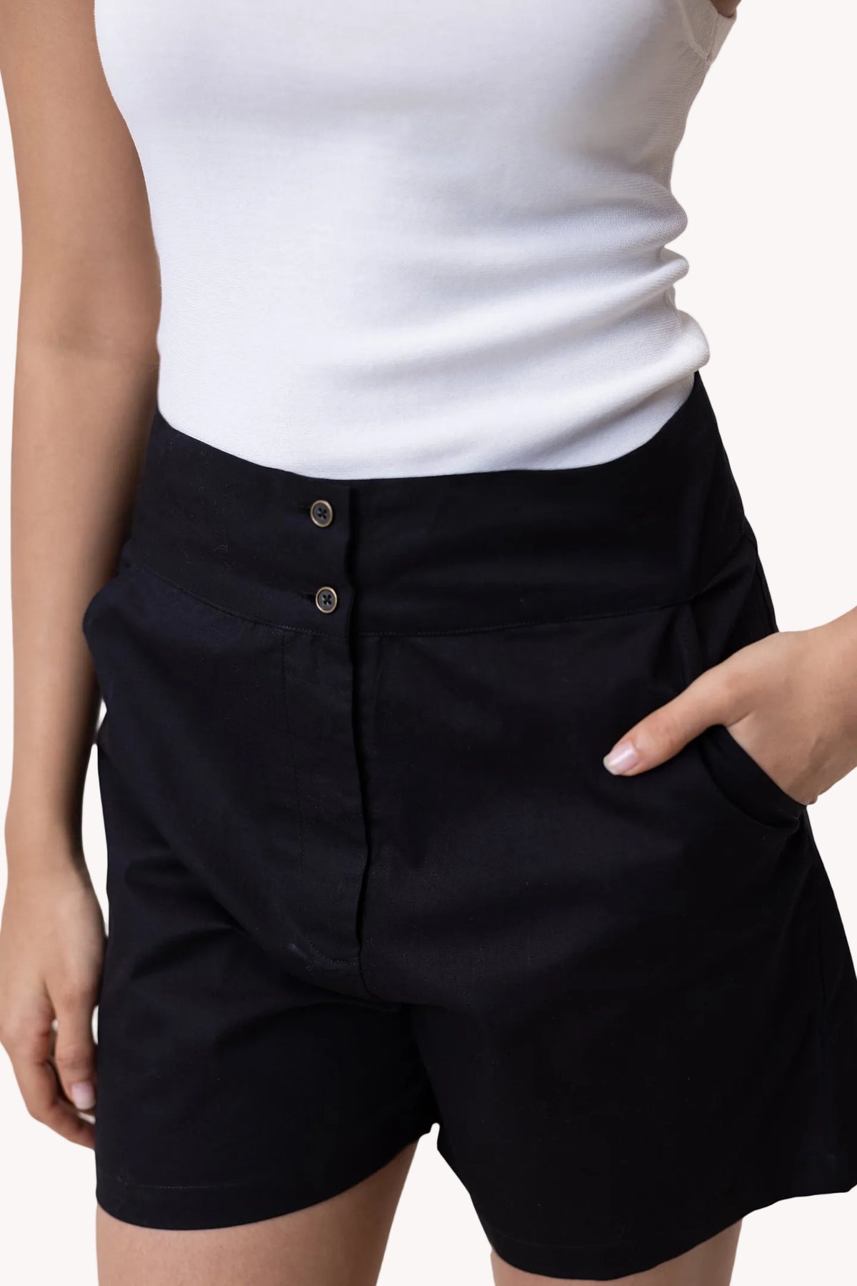 Organic Cotton Everyday Shorts – Black