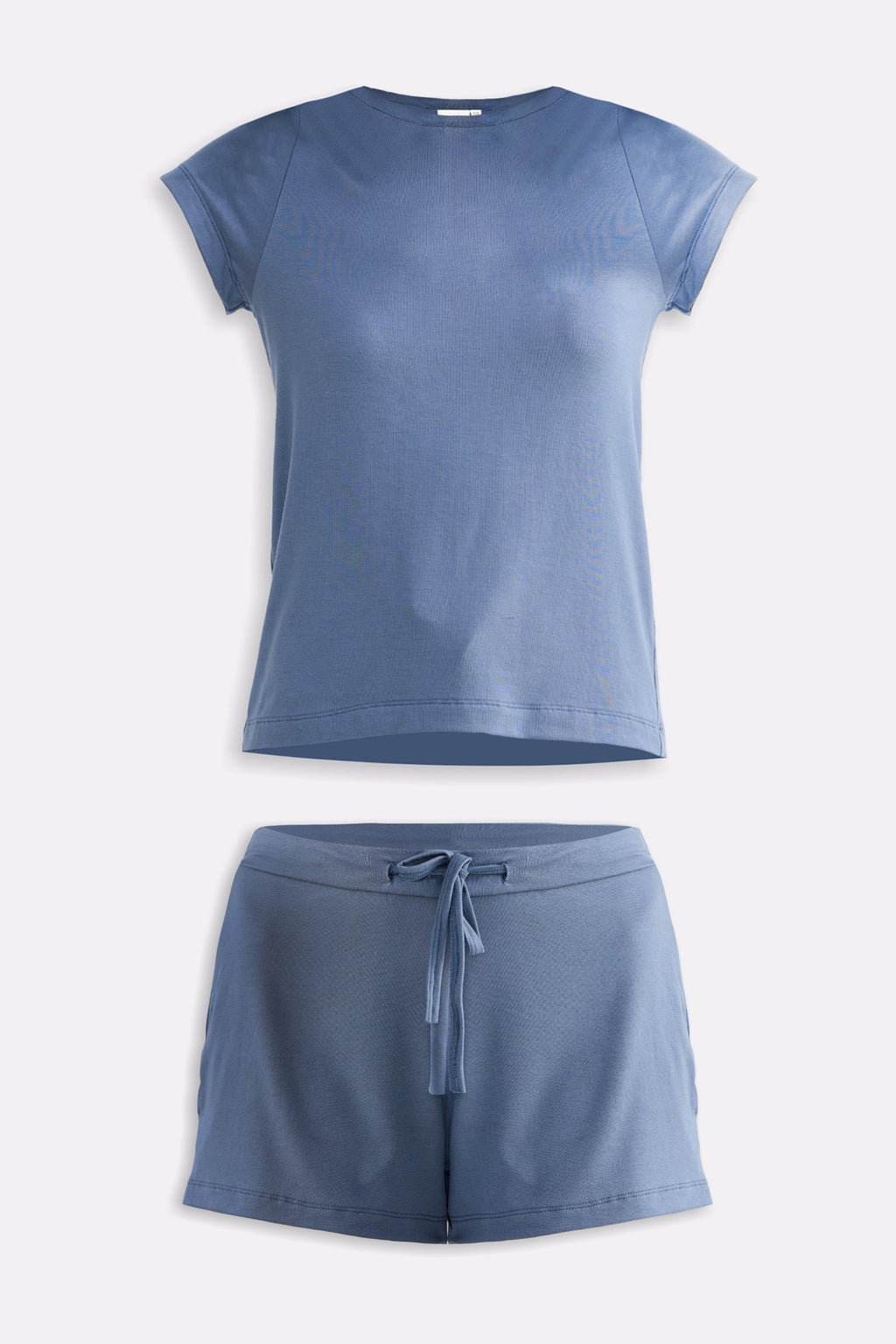Essential Modal Tee & Shorts Set – Blue