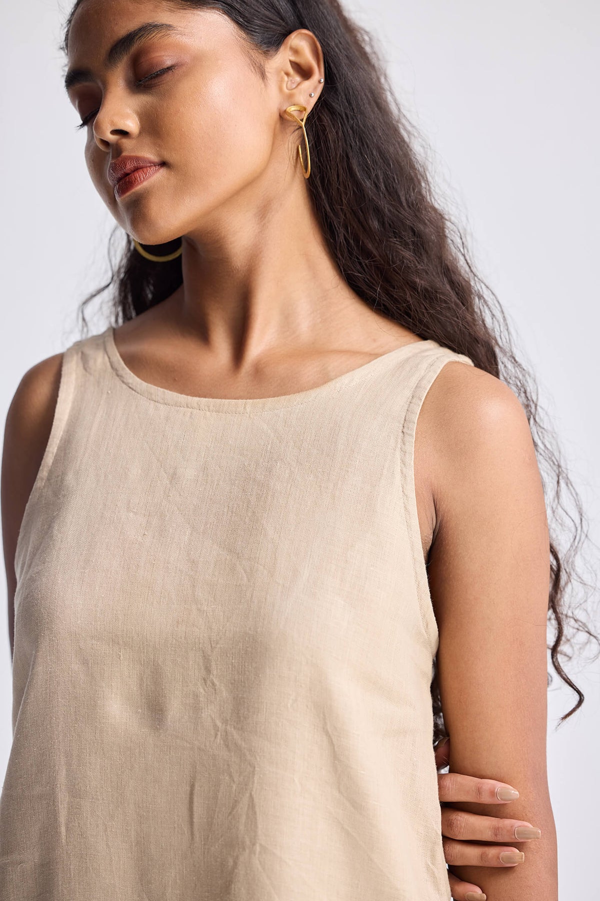 Hemp Lace-Back Dress