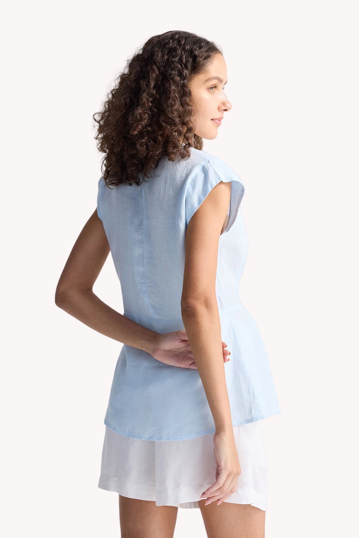 Power Moves Hemp Wrap Top – Blue