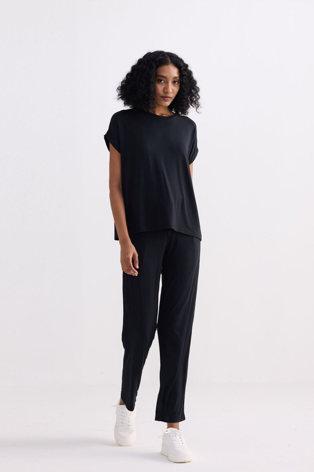 Relaxed Modal Tee – Black