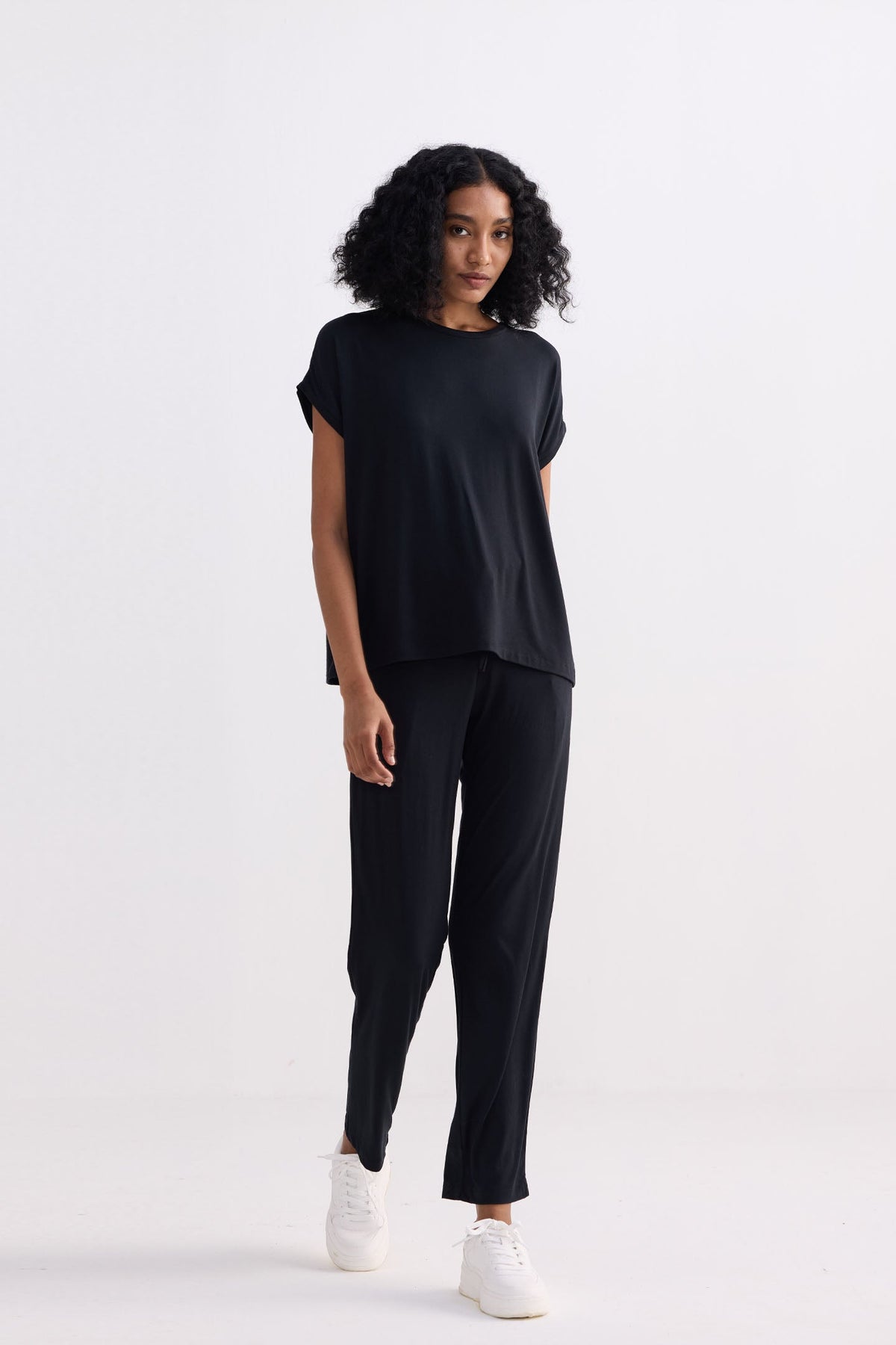 Relaxed Modal Tee – Black
