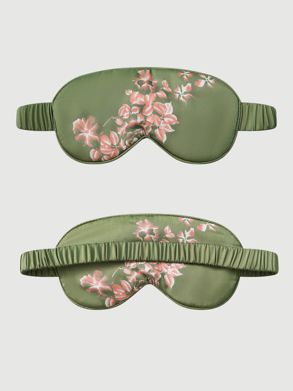 Bamboo Print Short Kimono Robe – Olive