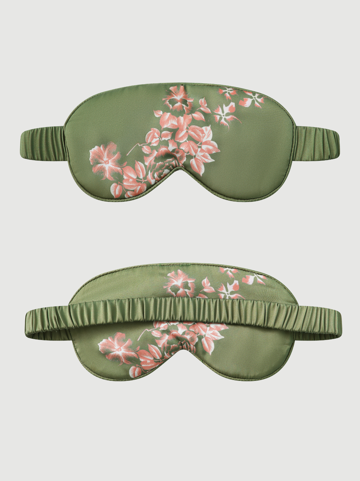 Bamboo Print Short Kimono Robe – Olive
