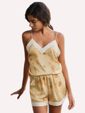 Tie-Dye Camisole & Shorts Pajama Set – Gold
