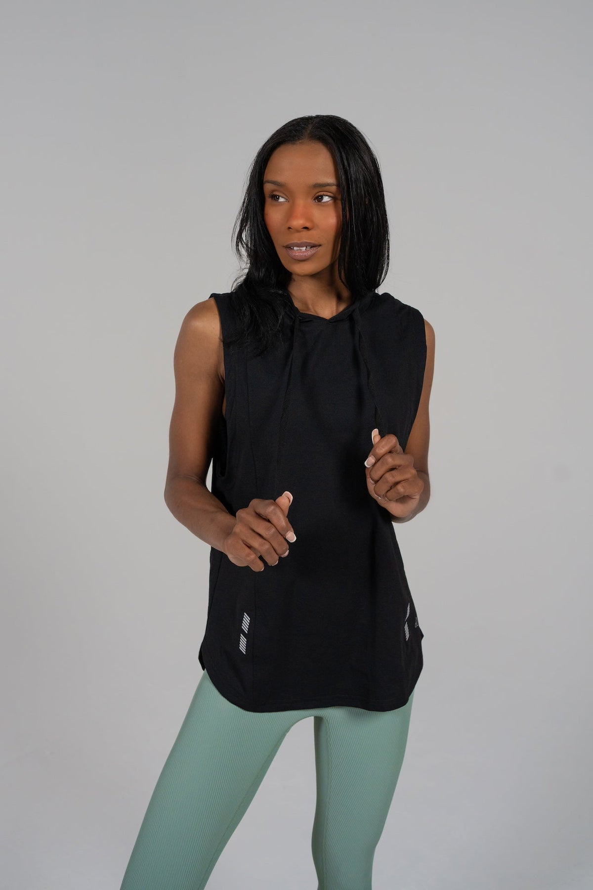 Determined Hooded Sleeveless Tank