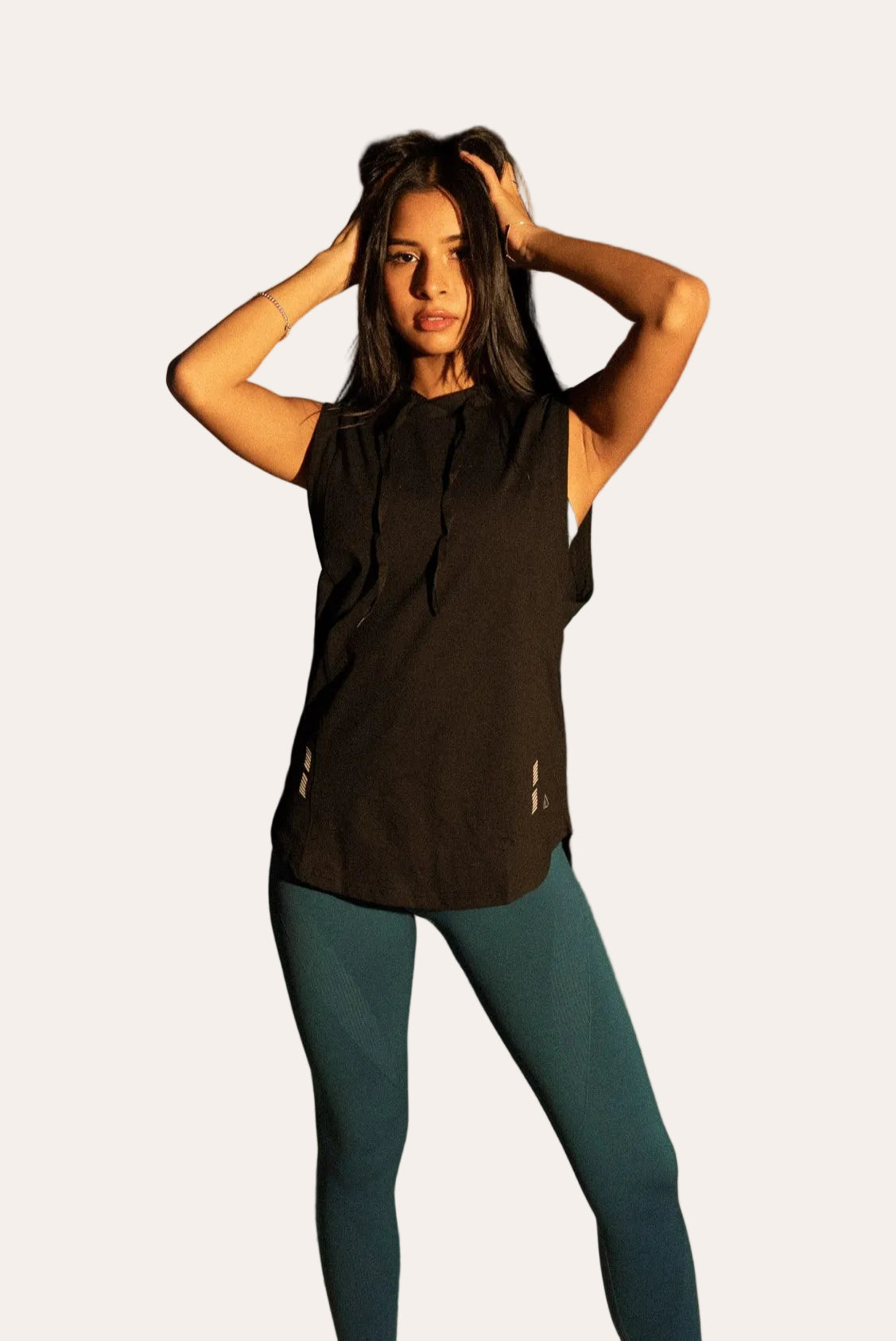 Determined Hooded Sleeveless Tank